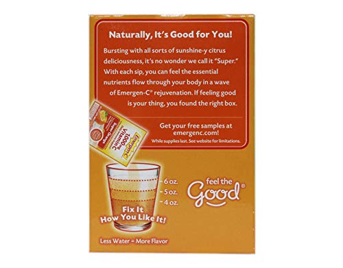 Emergen-C Super Orange Vitamin C - 30 Count (Pack of 4) (Packaging may vary) Emergen-C buy supplements canada
