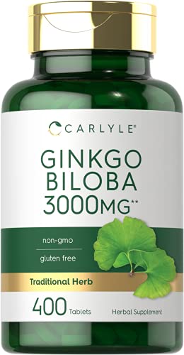 Carlyle Ginkgo Biloba 3000mg | 400 Tablets | Non-GMO, Gluten Free Carlyle buy supplements canada