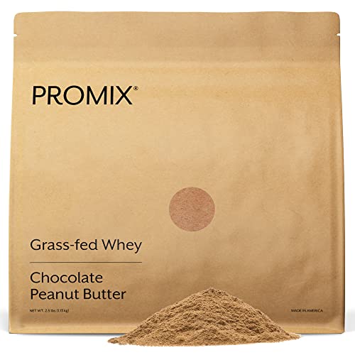 Promix Whey Protein Powder, Chocolate Peanut Butter - 2.5lb Bulk - Grass-Fed & 100% ProMix Nutrition buy supplements canada