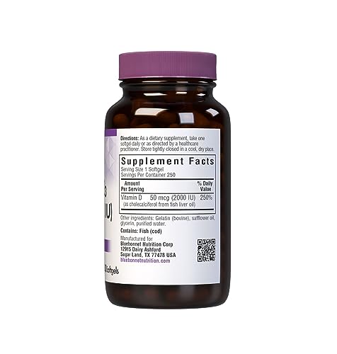 Bluebonnet Nutrition Vitamin D3 2000 IU50 mcg High Potency Immune Support Bluebonnet buy supplements canada