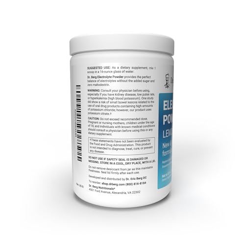 Dr. Berg Hydration Keto Electrolyte Powder - Enhanced w/ 1,000mg of Potassium & Real Dr. Berg Nutritionals buy supplements canada