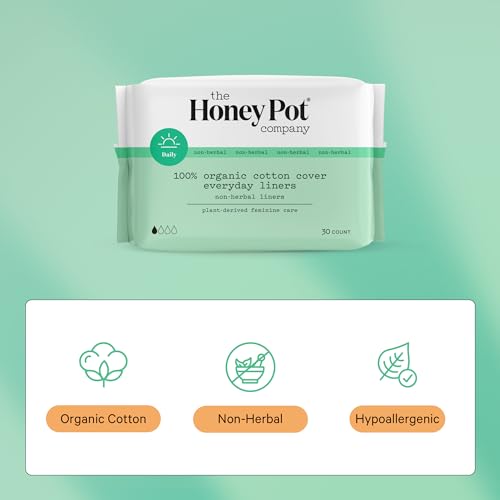 The Honey Pot Company - Non-Herbal Everyday Panty Liners - Organic Pads for Women - Cotton Cover The Honey Pot Company buy supplements canada