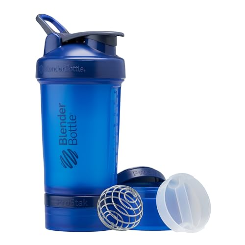 BlenderBottle Shaker Bottle with Pill Organizer and Storage for Protein Powder, Classic V2 ProStak System Blender Bottle buy supplements canada