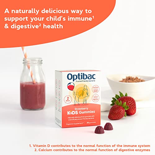Optibac Kids Probiotic with Vitamin D & Calcium for Immune System Support & Gut Health OptiBac buy supplements canada