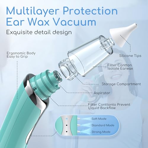 Ear Vacuum Wax Remover, Ear Wax Removal with 8 Pcs Ear Pick, Ear Wax Girug buy supplements canada