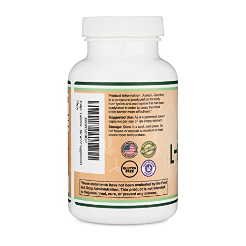 Acetyl L-Carnitine 1,000mg Per Serving, 150 Capsules (ALCAR for Brain Function Support Double Wood Supplements buy supplements canada
