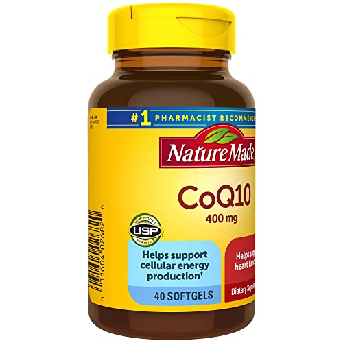 Nature Made CoQ10 400mg, Dietary Supplement for Heart Health Support, 40 Softgels Nature Made buy supplements canada