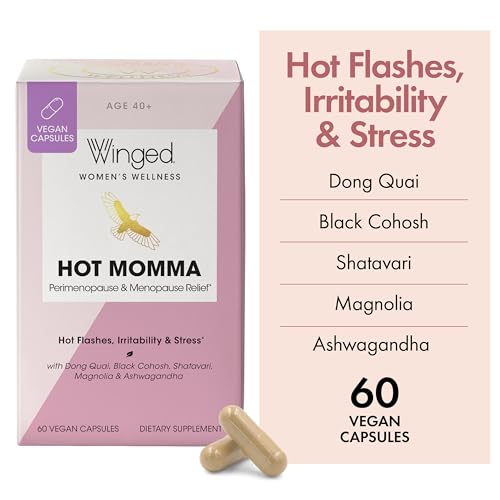 Winged Wellness Hot Momma, Perimenopause & Menopause Supplement - Vegan Menopause Winged Wellness buy supplements canada