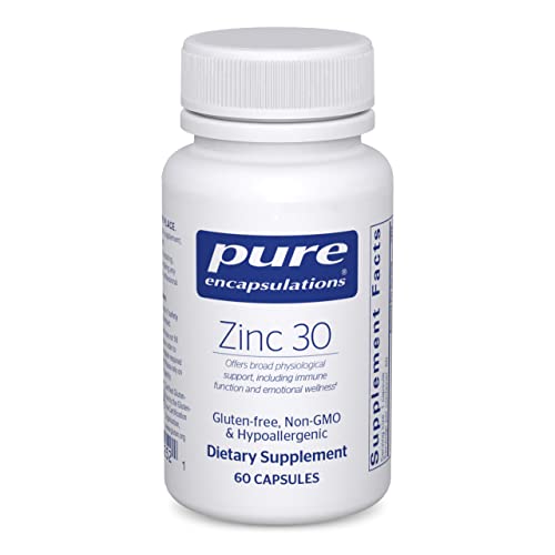 Pure Encapsulations Zinc 30 mg - Highly Absorbable - 60 Capsules Pure Encapsulations buy supplements canada