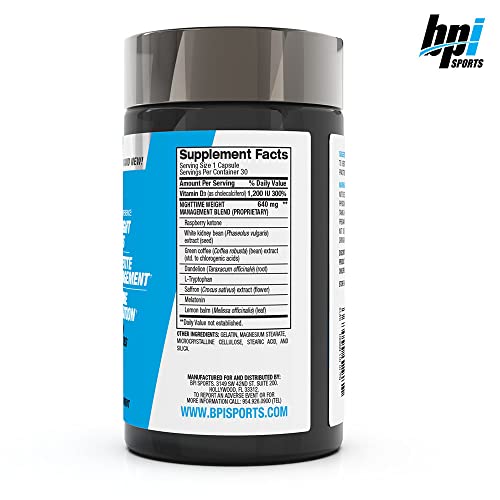 BPI Sports Nite burn – Nighttime Fat Burner & Sleep Support – Keto-Friendly – Weight Loss BPI Sports buy supplements canada