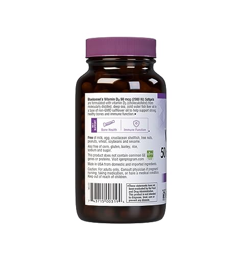 Bluebonnet Nutrition Vitamin D3 2000 IU50 mcg High Potency Immune Support Bluebonnet buy supplements canada