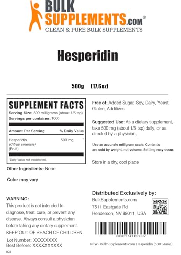 BULKSUPPLEMENTS.COM Hesperidin Powder - Hesperidin Supplement from Citrus BULKSUPPLEMENTS.COM buy supplements canada