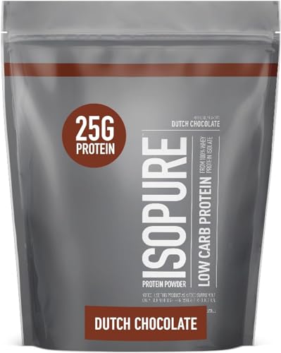 Isopure Dutch Chocolate Whey Isolate Protein Powder with Vitamin C & Zinc for Immune Isopure buy supplements canada