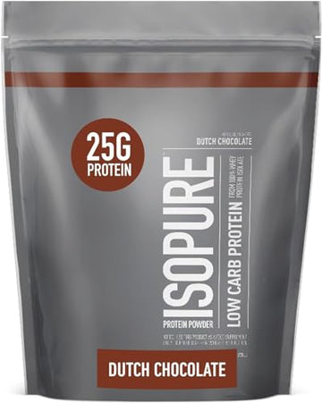 Isopure Dutch Chocolate Whey Isolate Protein Powder with Vitamin C & Zinc for Immune Isopure buy supplements canada