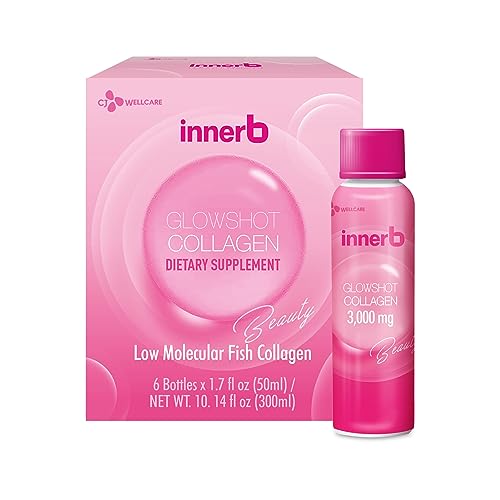 CJwellcare Innerb Glowshot Collagen (10.1fl oz, 6 Servings) - Low-Molecular-Weight Fish CJwellcare buy supplements canada
