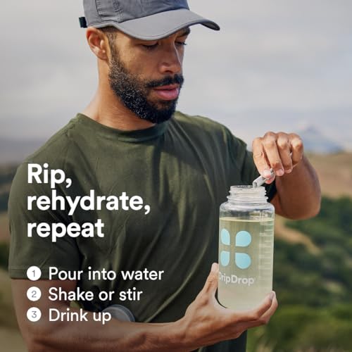 DripDrop Hydration - Zero Sugar Electrolyte Powder Packets Keto - Lemon Lime - 32 Count DripDrop buy supplements canada