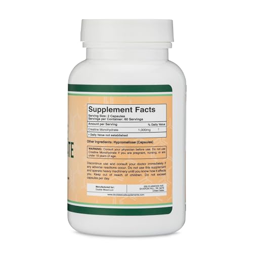 Creatine Pills 1,000mg Per Serving (120 Creatine Capsules) Micronized Creatine Double Wood Supplements buy supplements canada