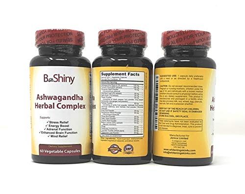 BeShiny Ashwagandha Complex with termeric Cinnamon Basil Leaf Supports a Healthy BeShiny buy supplements canada