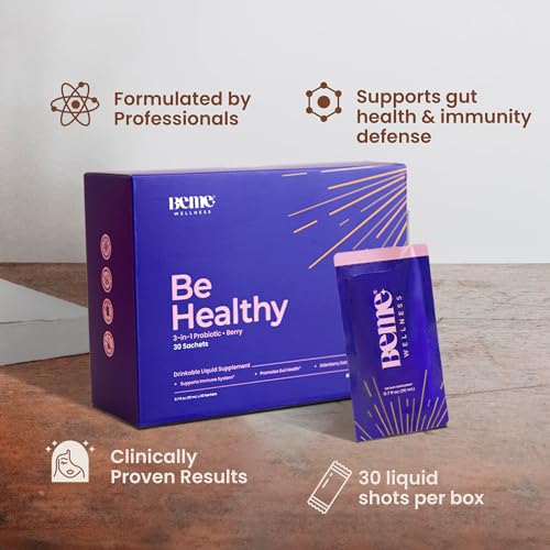 Be Healthy 3-in-1 Liquid Probiotics for Women and Men - Vitamin C, Zinc, Elderberry BeMe buy supplements canada