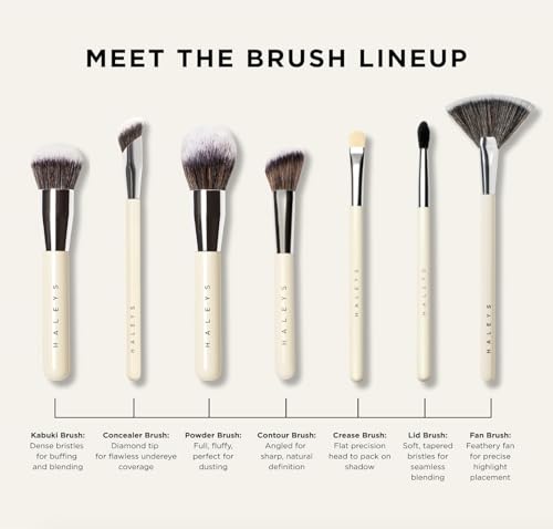 Haleys Beauty Kabuki Foundation Brush For Applying Powder, Foundation, Bronzer, Blush, and Mineral Make up, Soft Bristles, Seamless Blending, Makeup Brushes Essential, Vegan & Cruelty Free HALEYS buy supplements canada