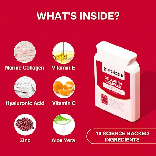 Marine Collagen Complex - Collagen Supplement for Women & Men - with Hyaluronic Acid & Vitamin C - High Strength Purolabs buy supplements canada