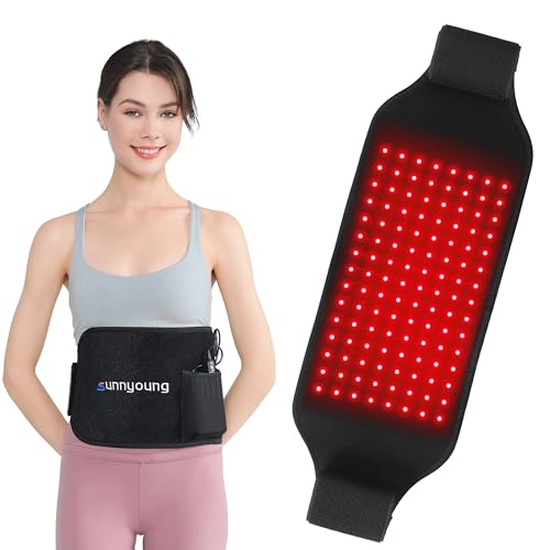 SUNNYOUNG Red Light Therapy Belt, Infrared Light Therapy Wrap Muscle Relaxing Belt with 120 LED Lights sunnyoung buy supplements canada