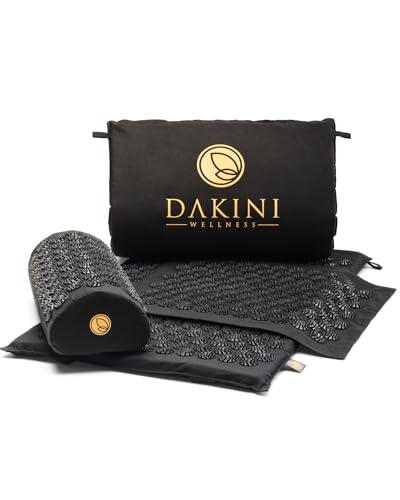 Acupressure Mat and Pillow Set with Extra Mini Accupressure Massage Mat - Organic Cotton Dakini buy supplements canada