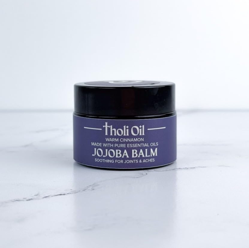 tHOli Plantar Fasciitis Relief Balm – Jojoba Cream with Cinnamon, Cassia, Spikenard & Hyssop – Soothes Heels, Supports Joints & Skin Repair (1oz) Tholi Oil buy supplements canada