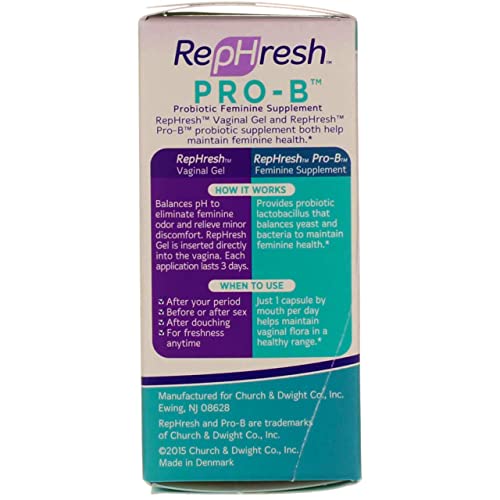 RepHresh Pro-B Vaginal Probiotic Feminine Supplement One Bottle 30 Count Rephresh buy supplements canada