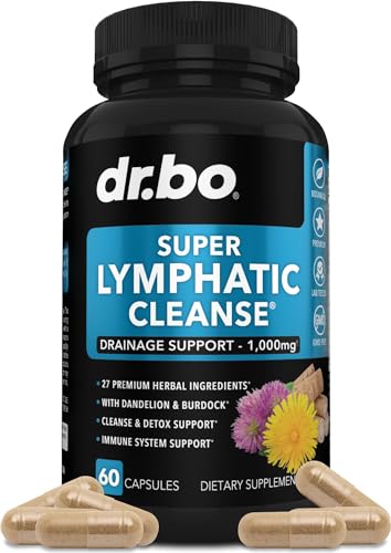Lymphatic Support Herbal Supplement with Echinacea & Ginger - For Lymph Drainage & Detox DR. BO buy supplements canada