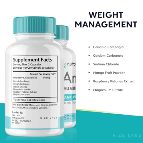 rize labs Nutraville Amyl Guard Dietary Supplement, Nutraville Amyl Guard Weight Loss Pills rize labs buy supplements canada