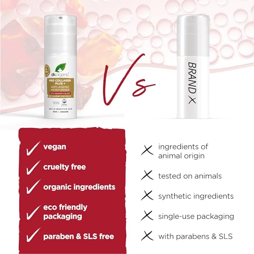 Dr Organic, Organic Pro Collagen with Dragons Blood, Natural, Vegan, Cruelty Free, Paraben & SLS Free, 50ml DR ORGANIC buy supplements canada