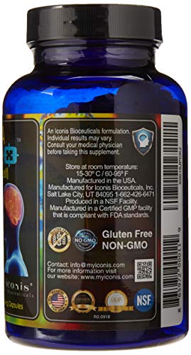 Migraine Relief, Quad-Formula with PA-Free Butterbur (150mg), CoQ10 (300mg), Magnesium Glycinate (300mg), High-Dose Riboflavin (400mg) - MigrA Zero (120 Caps) Optimal Dosing for Migraine Sufferers Iconis Bioceuticals buy supplements canada