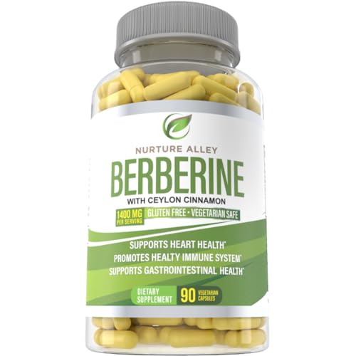 Nurture Alley Berberine Complex - Berberine HCL 1200mg Plus Organic Ceylon Cinnamon NURTURE ALLEY buy supplements canada