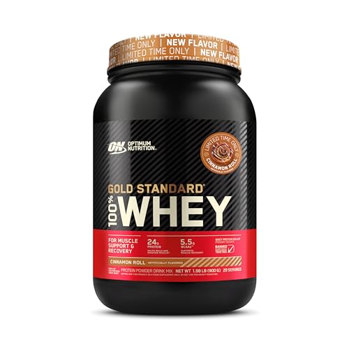 Optimum Nutrition Gold Standard 100% Whey Protein Powder, Cinnamon Roll, 2 Pound Optimum Nutrition buy supplements canada