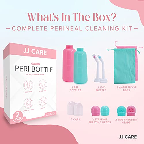 JJ CARE Peri Bottles - Pack of 2 Peri Bottles for Postpartum Care Kit, 500 ml Peri Bottles JJ CARE buy supplements canada
