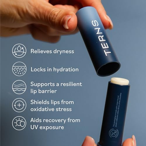 TERNS Everyday Lip Balm | Hyaluronic Acid + Baobab & Meadowfoam Oils, Algae-Powered Sirenas Complex OS, Refreshing Mint, Non-Sticky Cushion Glide, Cruelty-Free TERNS buy supplements canada