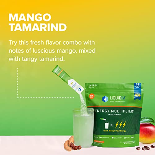 Liquid I.V. Hydration + Energy Multiplier - Mango Tamarind - Hydration Powder Packets Liquid I.V. buy supplements canada