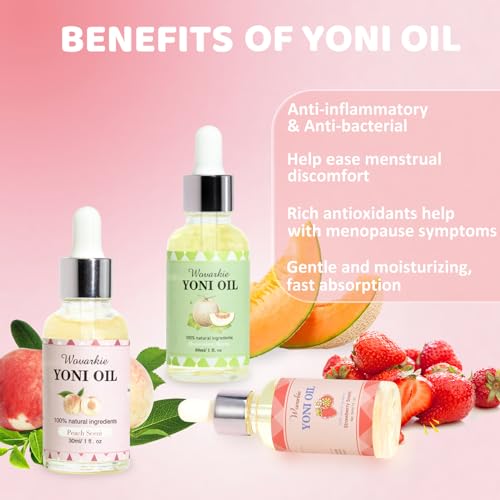 Yoni Oil for Women Set Of 3, 100% Natural Feminine Oil Intimate Deodorant for Women, Eliminates Odor Wovarkie buy supplements canada