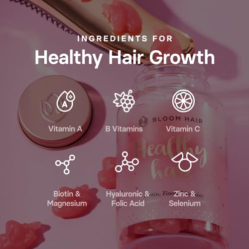 Bloom Hair Gummies for Faster Hair Growth & Biotin Vitamins for Rapid Hair Growth Bloom Hair buy supplements canada