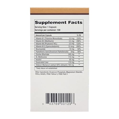 LIPOCHOL, Liver Health, Vitamin and Nutrient Boost (100 Capsules/Pack of 1) LIPOCHOL buy supplements canada