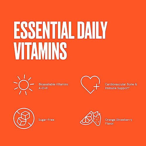 Bulletproof Sugar-Free Orange Strawberry Vitamins A+D+K Gummies, 60 Count, Keto Bulletproof buy supplements canada