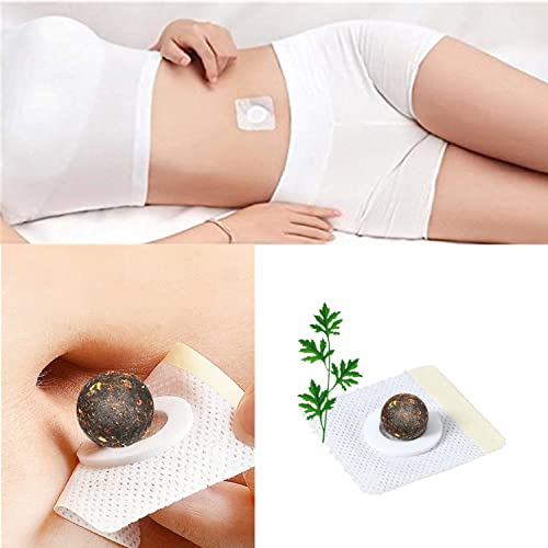 Wormwood Belly Patch,30Pcs Mugwort Abdomen Navel Patch and 30Pcs Moxibustion Patch BEANGG buy supplements canada