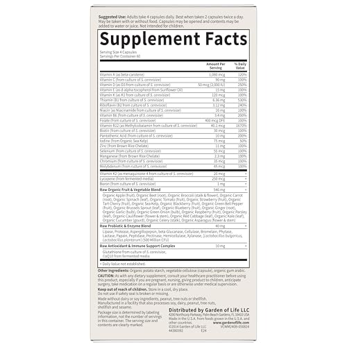 Garden of Life Multivitamin for Men - Vitamin Code 50 & Wiser Men's Raw Whole Food Vitamin Supplement with Probiotics Garden of Life buy supplements canada