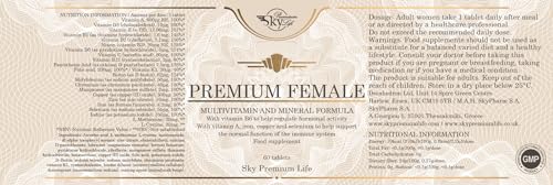 Sky Premium Life Female Multivitamin and Minerals Food Supplement – 60 Tablets Sky Premium Life buy supplements canada