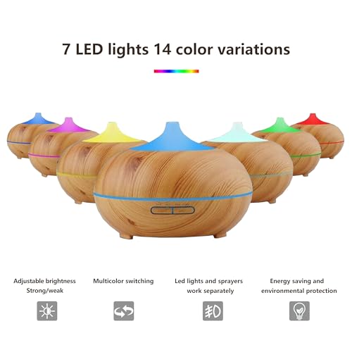 Essential Oil Diffuser, Aromatherapy humidifier, ultrasonic Cold Mist humidifier, 4 Timing Settings TinasChoice buy supplements canada