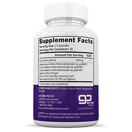 (5 Pack) Trim Life Labs Keto Pills Includes Apple Cider Vinegar Patented goBHB® Exogenou Justified Laboratories buy supplements canada