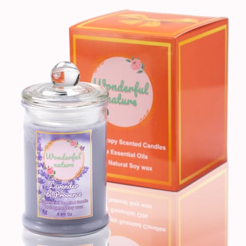 Wonderfulnature Lavender de Provence Pure Essential Oil Scented Candle, Aromatherapy WONDERFUL NATURE buy supplements canada