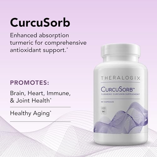 Theralogix CurcuSorb Turmeric Curcumin Supplement - 90-Day Supply - High-Absorption Theralogix buy supplements canada
