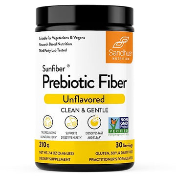 Sandhu's Prebiotic Fiber Supplement Powder –30 Servings- SunFiber® –Low FODMAP Sandhu's buy supplements canada